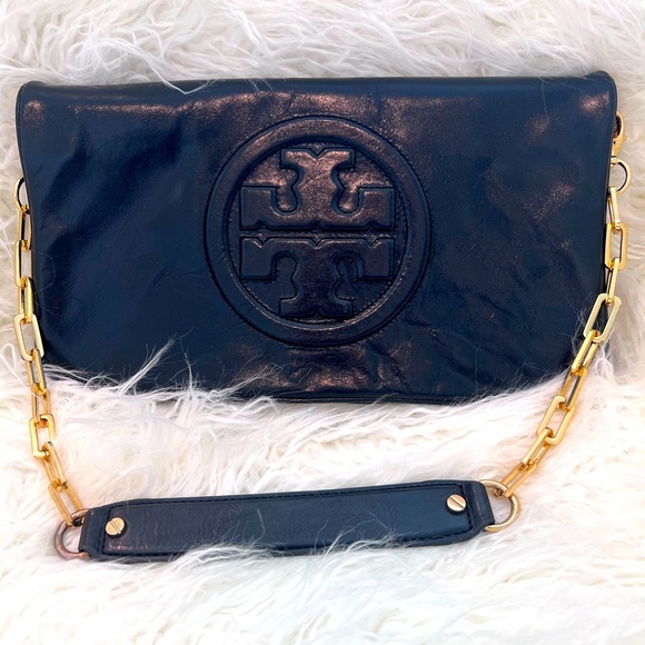 Tory Burch black Reva clutch - Picture 1 of 17